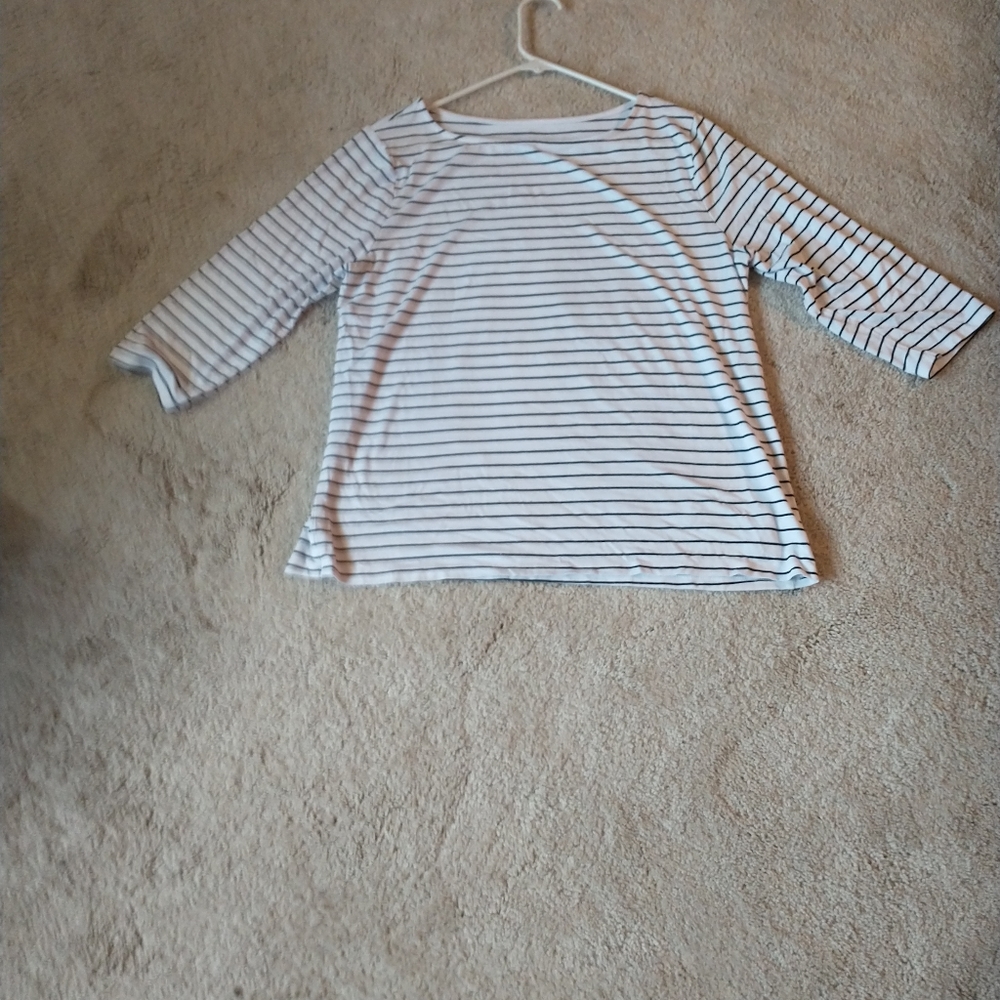 black and white pullover